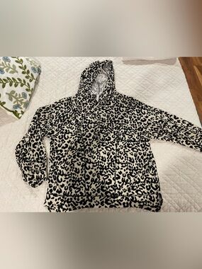 MTS Black & Tan Leopard Print Hoodie